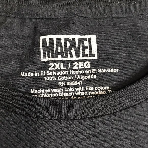 Marvel Venom Spider-Man Comic Men’s Black T-Shirt Size 2XL XXL 100% Cotton EUC - Picture 5 of 5